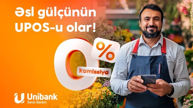 "Unibank" biznes sahibləri üçünUPOS xidmətini pulsuz etdi