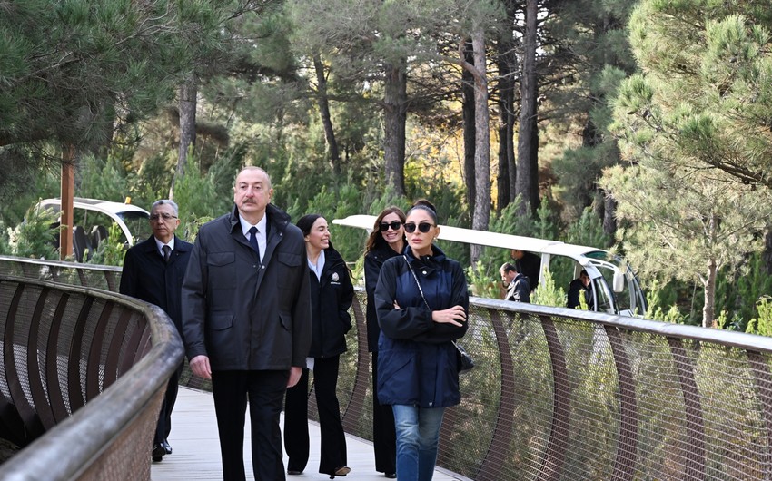 Prezident İlham Əliyev Mərkəzi Nəbatat Bağının açılışında iştirak etdi - FOTOLAR