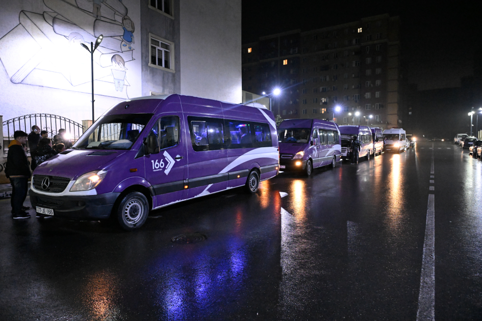 Şuşa şəhərinə növbəti köç karvanı yola salındı - FOTOLAR