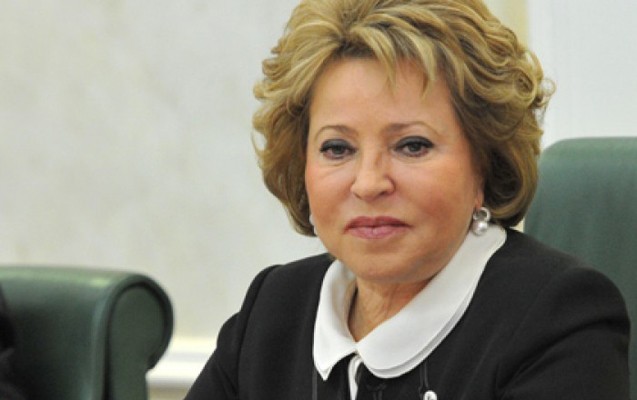 Valentina Matviyenko Azərbaycan Prezidentini təbrik etdi