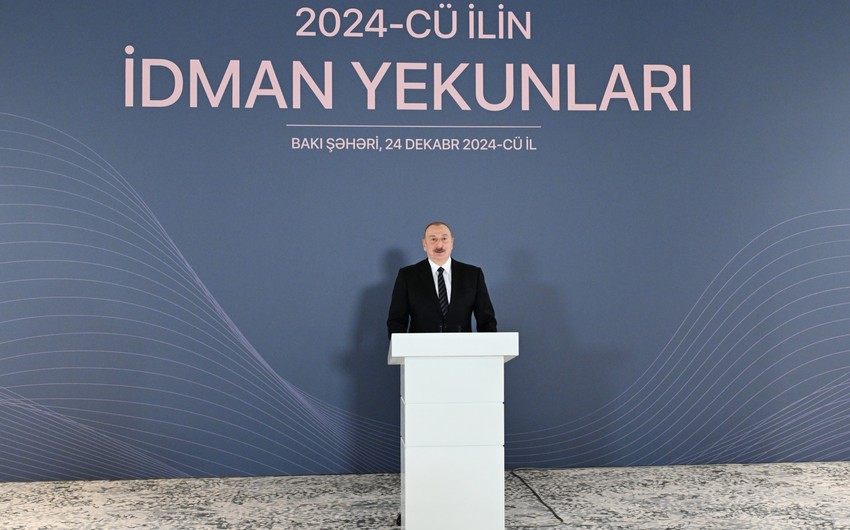 Prezident İlham Əliyev 2024-cü ilin idman yekunlarına həsr olunan mərasimdə iştirak edib - YENİLƏNDİ