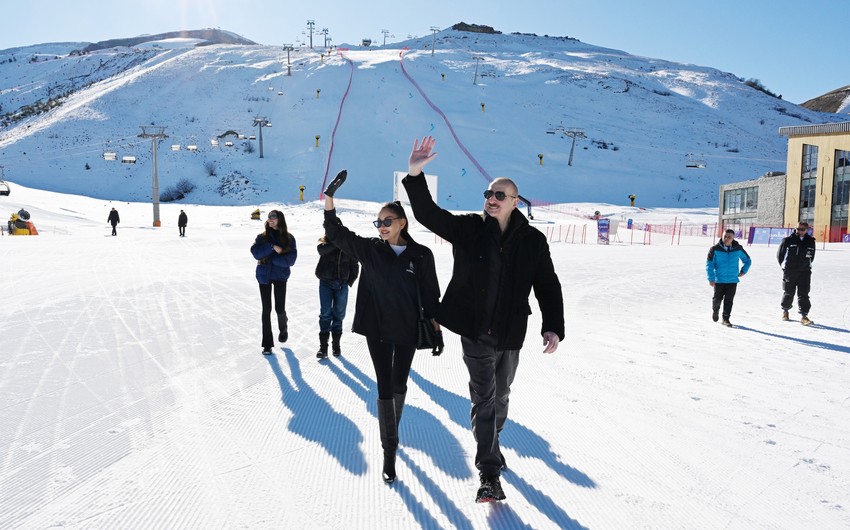 Prezident Şahdağda aparılan işlərlə TANIŞ OLDU - YENİLƏNDİ/FOTO