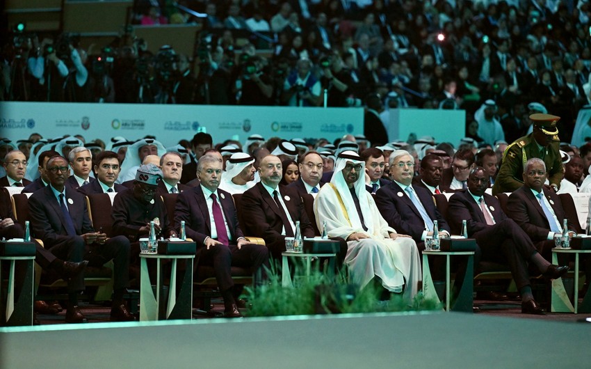 Prezident Əbu-Dabi Dayanıqlılıq Həftəsinin rəsmi açılış mərasimində iştirak etdi - YENİLƏNDİ