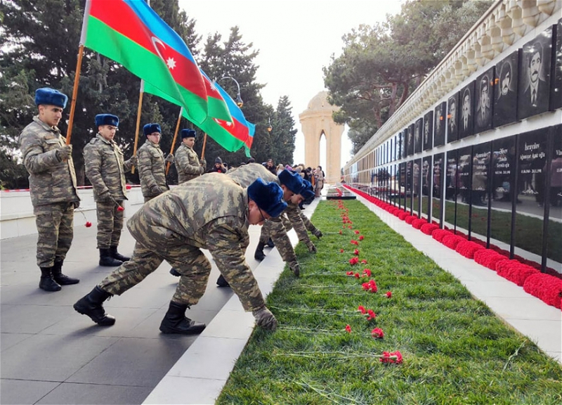 Azərbaycan Ordusunda 20 Yanvar faciəsinin ildönümü ilə əlaqədar tədbirlər keçirildi