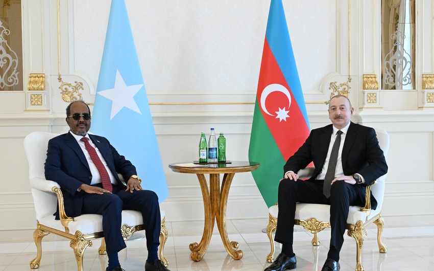 Azərbaycan və Somali prezidentləri mətbuata bəyanatlarla çıxış etdilər