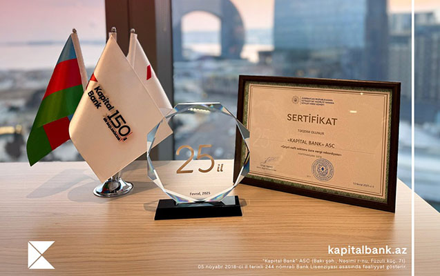 “Kapital Bank” qeyri-neft sektoru üzrə vergi rekordçusu seçildi