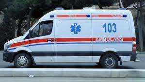 Bakıda xəstə daşıyan ambulans qəzaya düşdü- Yaralılar var+VİDEO