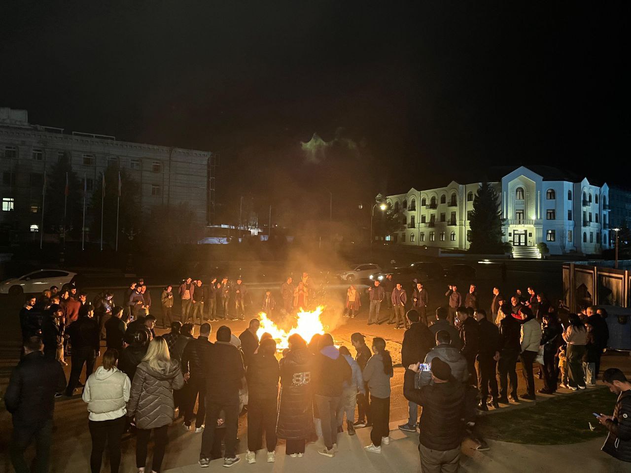 Xankəndidə Yel çərşənbəsi qeyd edildi, tonqallar yandırıldı -FOTO