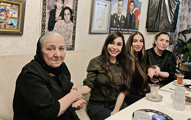 Leyla və Arzu Əliyevalar Polad Həşimovun evində- FOTOLAR