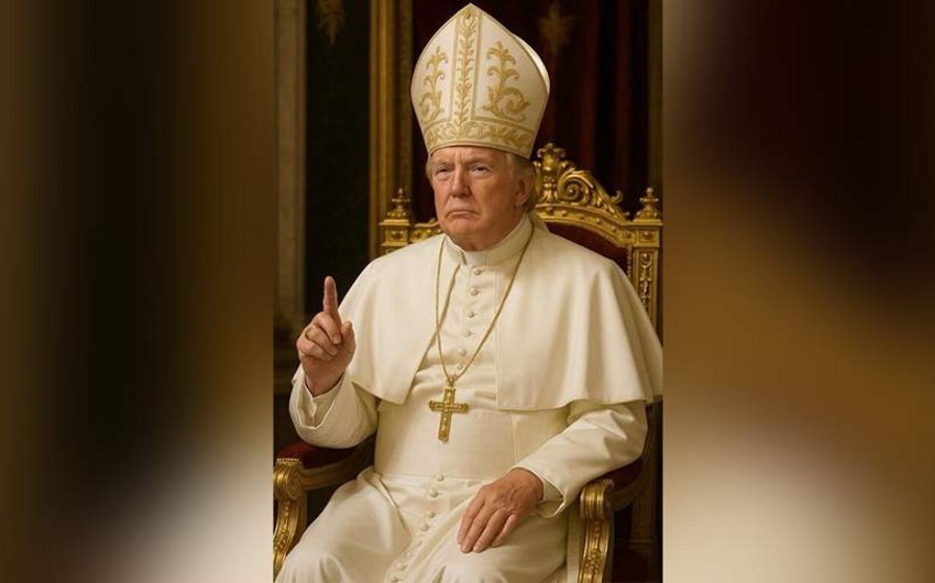 Tramp Roma Papası obrazını canlandırdı