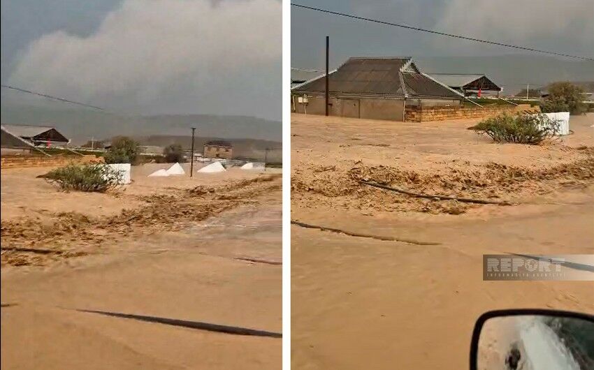 Hacıqabulda üç kənd təhlükədə: yaşayış evlərini sel suları basdı
