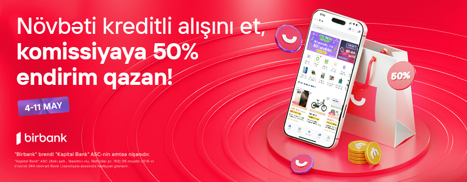 "Umico" kredit xətti ilə alış-verişə 50% komissiya endirimi