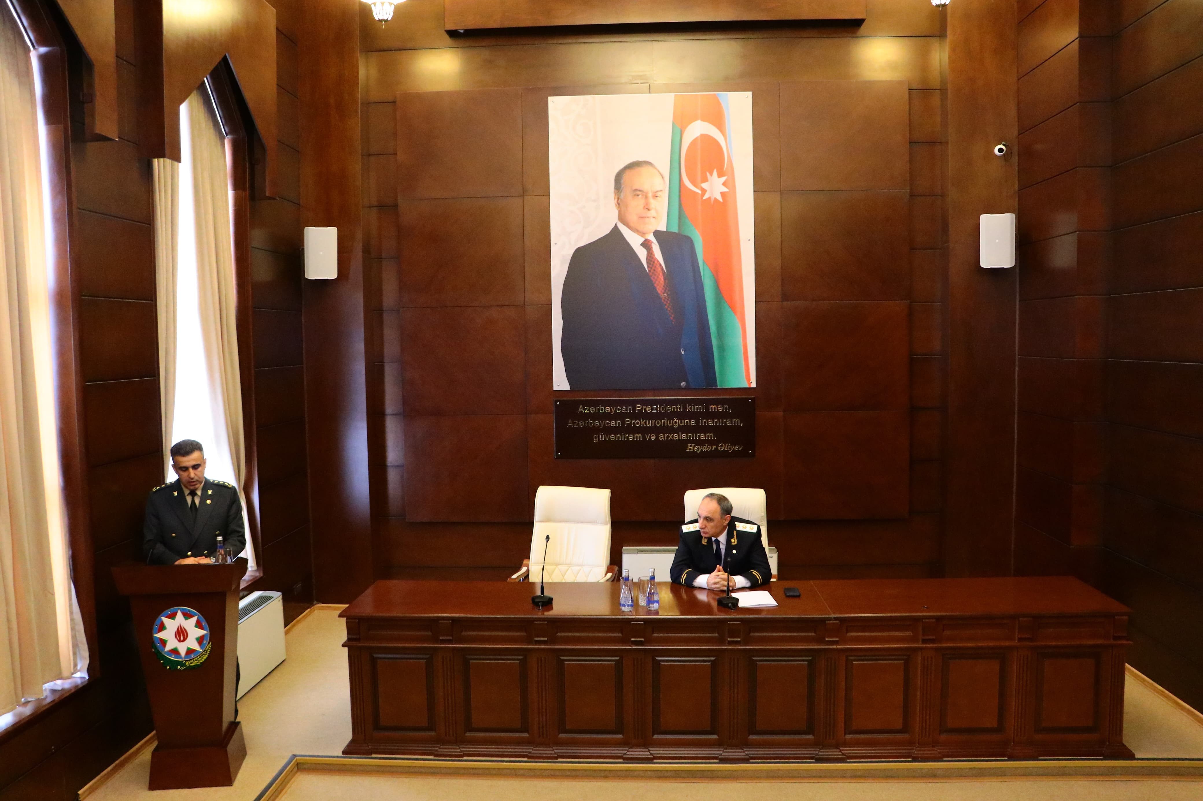 Yeni hərbi prokuror kollektivə təqdim edilib - FOTO
