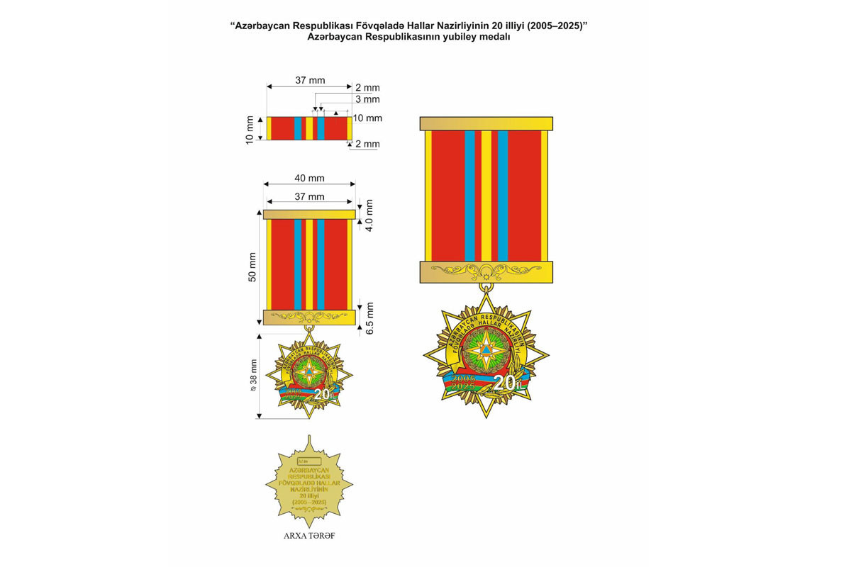 Fövqəladə Hallar Nazirliyinin 20 illiyi yubiley medalı təsis edilib