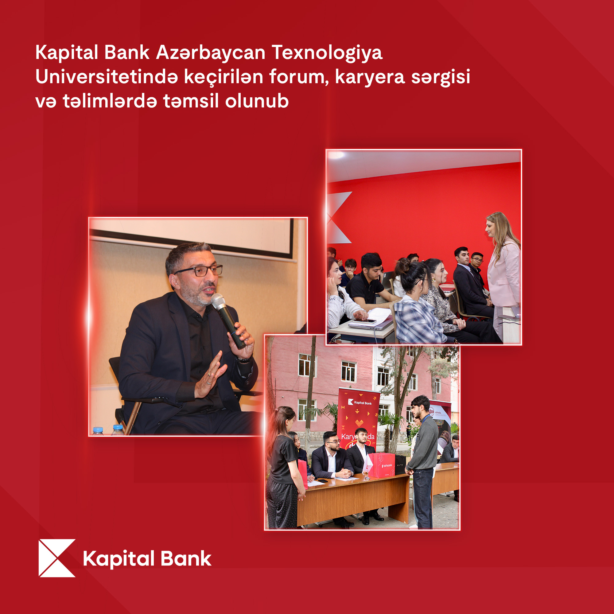"Kapital Bank" forum, karyera sərgisi və təlimlərdə təmsil olunub