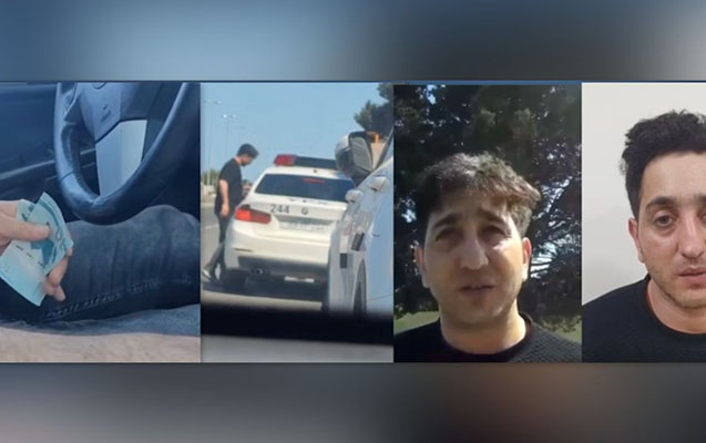 Yol polisini təhdid edən sürücü həbs olundu- VİDEO