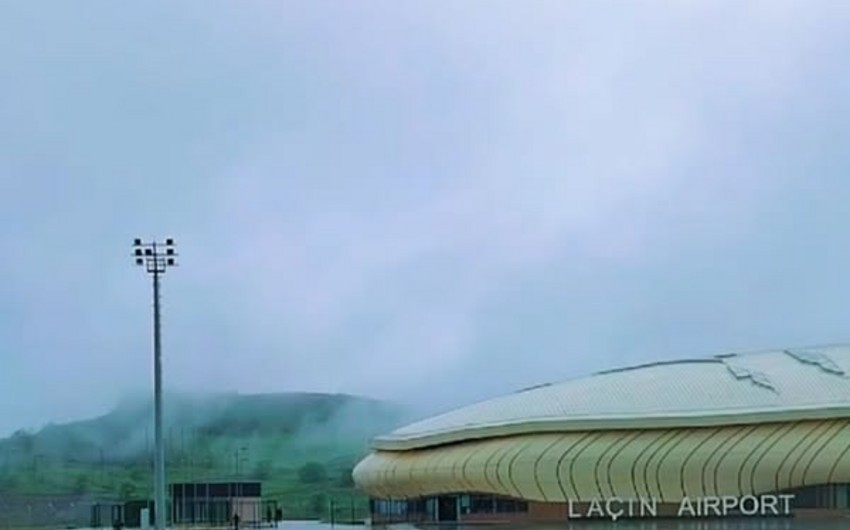 Laçın Beynəlxalq Hava Limanının açılış mərasimi keçirilir - CANLI