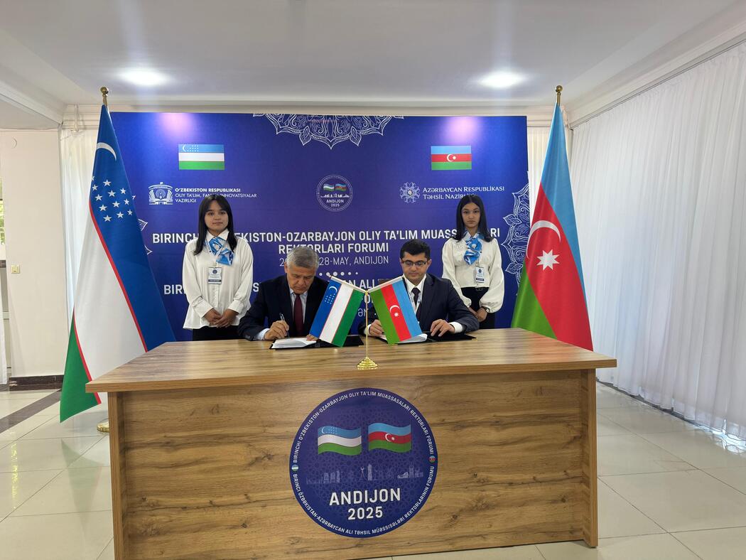 ADNSU-nun beynəlxalq əlaqələri genişlənir: Özbəkistan universitləri ilə memorandum imzalandı