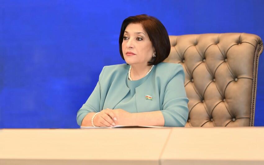 Sahibə Qafarova TBMM-in sədrini təbrik etdi