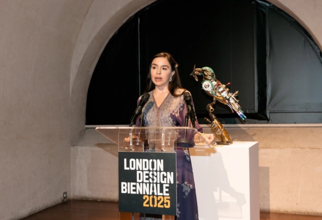 Leyla Əliyeva Londonda Azərbaycan pavilyonunun açılışında iştirak edib