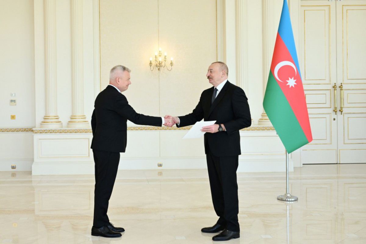 İlham Əliyev Polşa səfirinin etimadnaməsini qəbul etdi - FOTOLAR