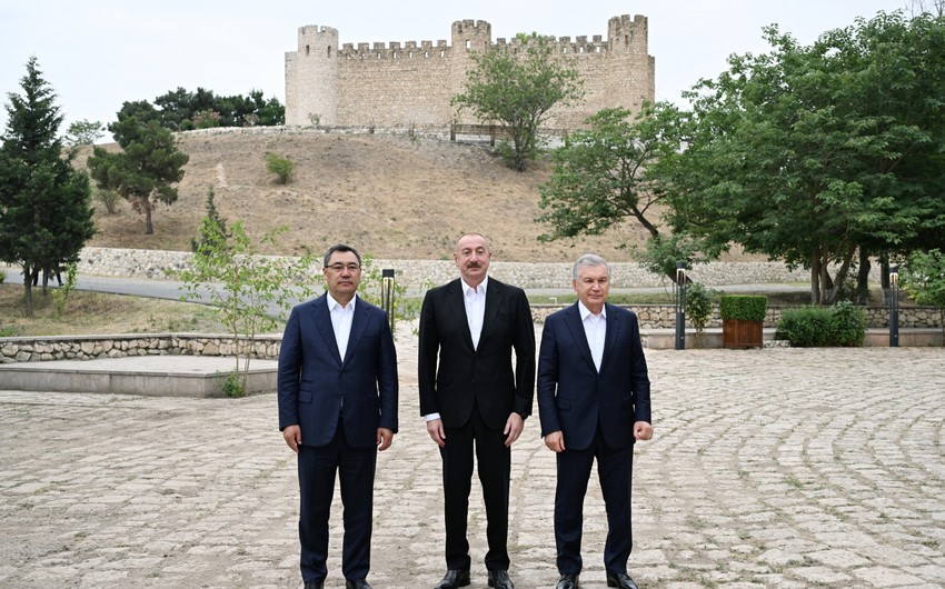 Prezidentlər Şahbulaq qalasında oldular - FOTO