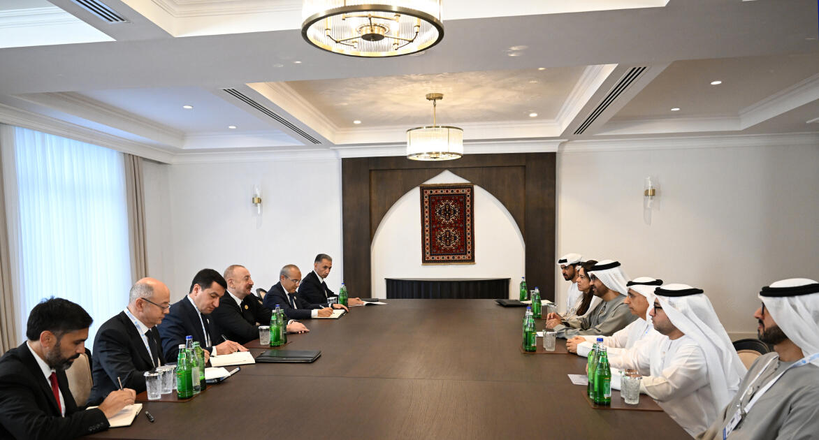 Prezidenti Xankəndidə Sultan Əhməd Əl-Cabiri qəbul edib - FOTO