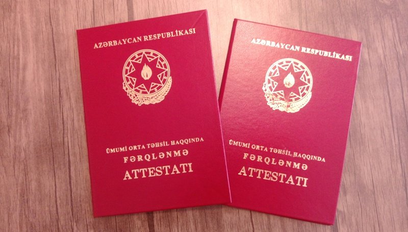 Azərbaycanda 7 130 məzun fərqlənmə attestatı alıb