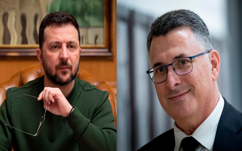 Zelenski Kiyevdə İsrail XİN başçısını qəbul edib