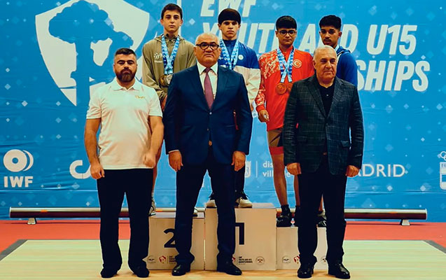 İdmançımız Avropa birinciliyində 2 qızıl 1 gümüş medal qazandı