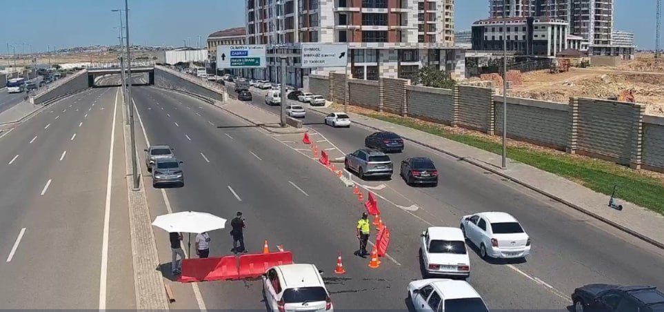 DİN-dən sürücülərə MÜRACİƏT: Bakıda bu yol bağlandı - FOTO