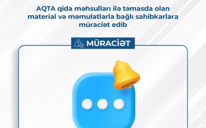 AQTA sahibkarlara müraciət etdi