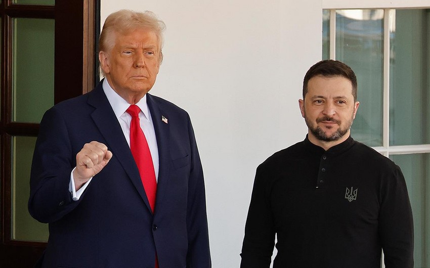 Zelenski Trampla müharibənin dayandırılmasını müzakirə etdi